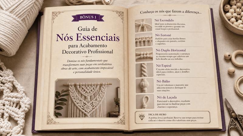 Guia de Nós Essenciais para Acabamento Decorativo Profissional