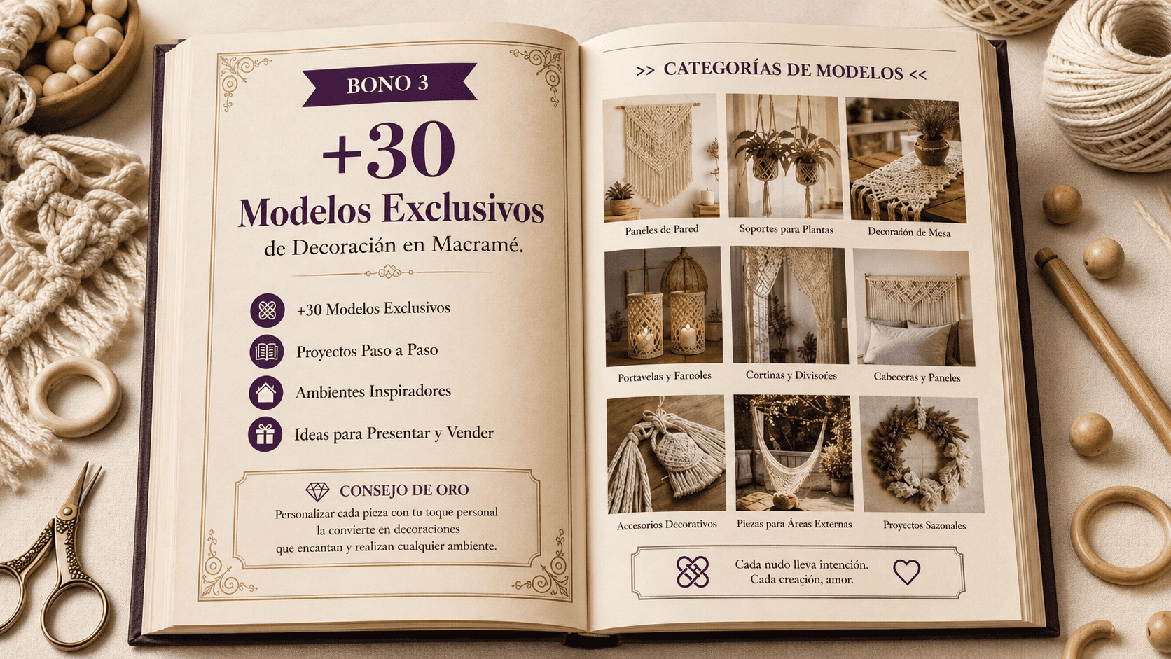 +30 Modelos Exclusivos de Decoración en Macramé