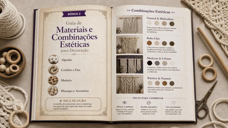 Guia de Materiais e Combinações Estéticas para Decoração